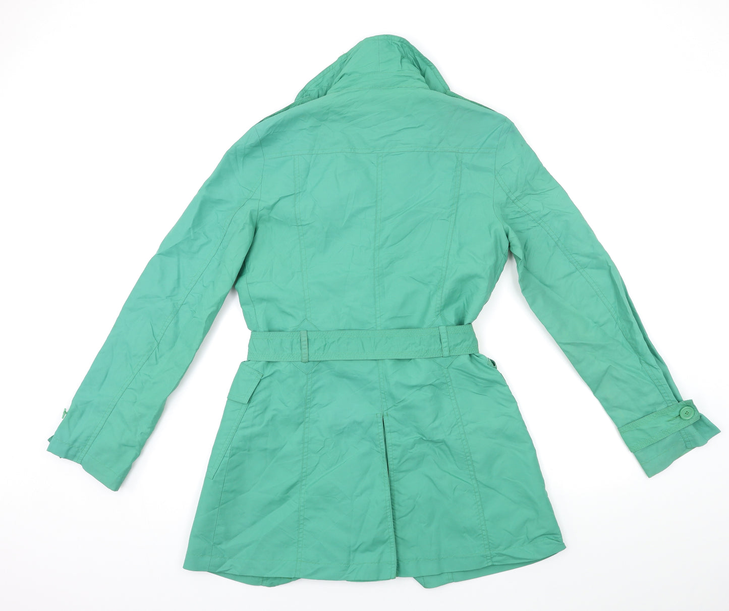 Mango Womens Green   Trench Coat Coat Size M