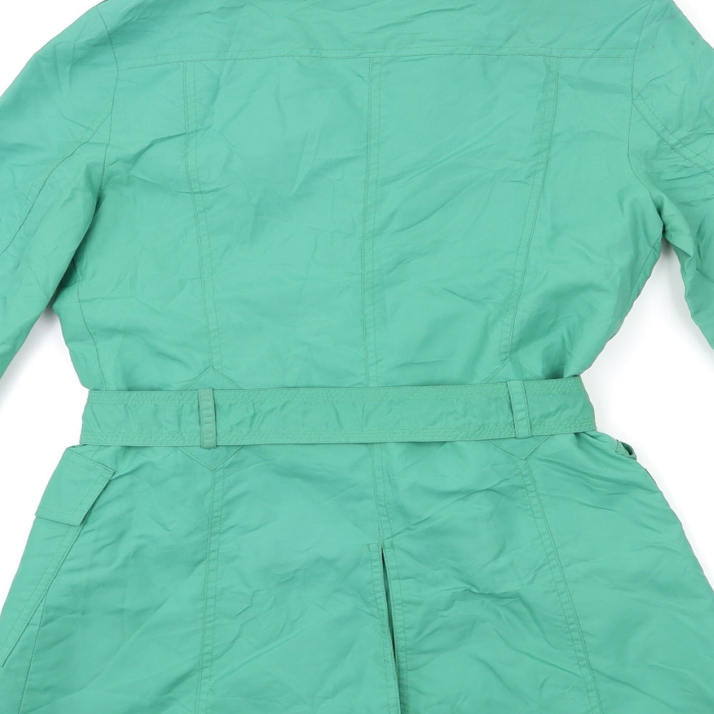 Mango Womens Green   Trench Coat Coat Size M