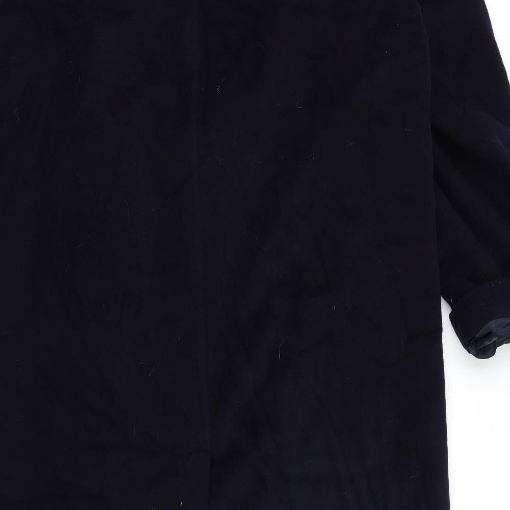 Jaeger Mens Blue   Overcoat Coat Size L