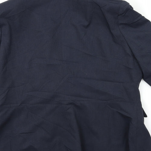 ICONA Womens Blue   Jacket Suit Jacket Size 14