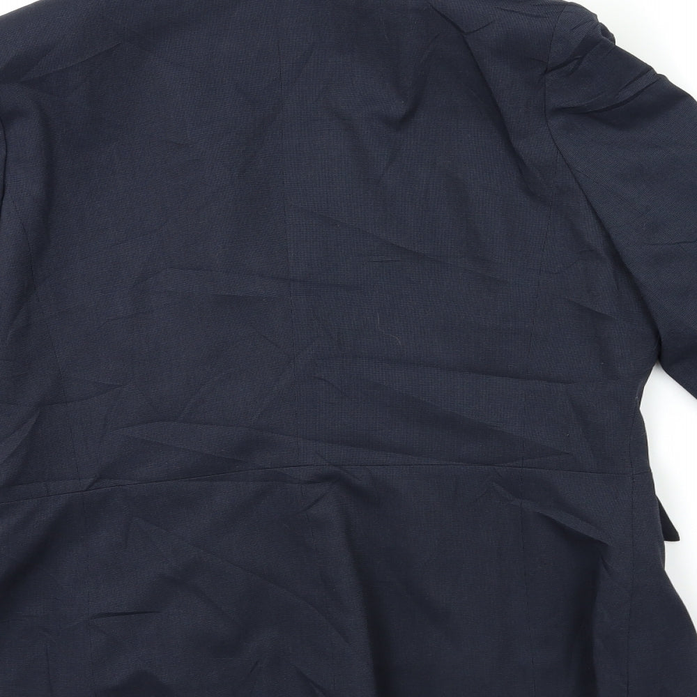 ICONA Womens Blue   Jacket Suit Jacket Size 14