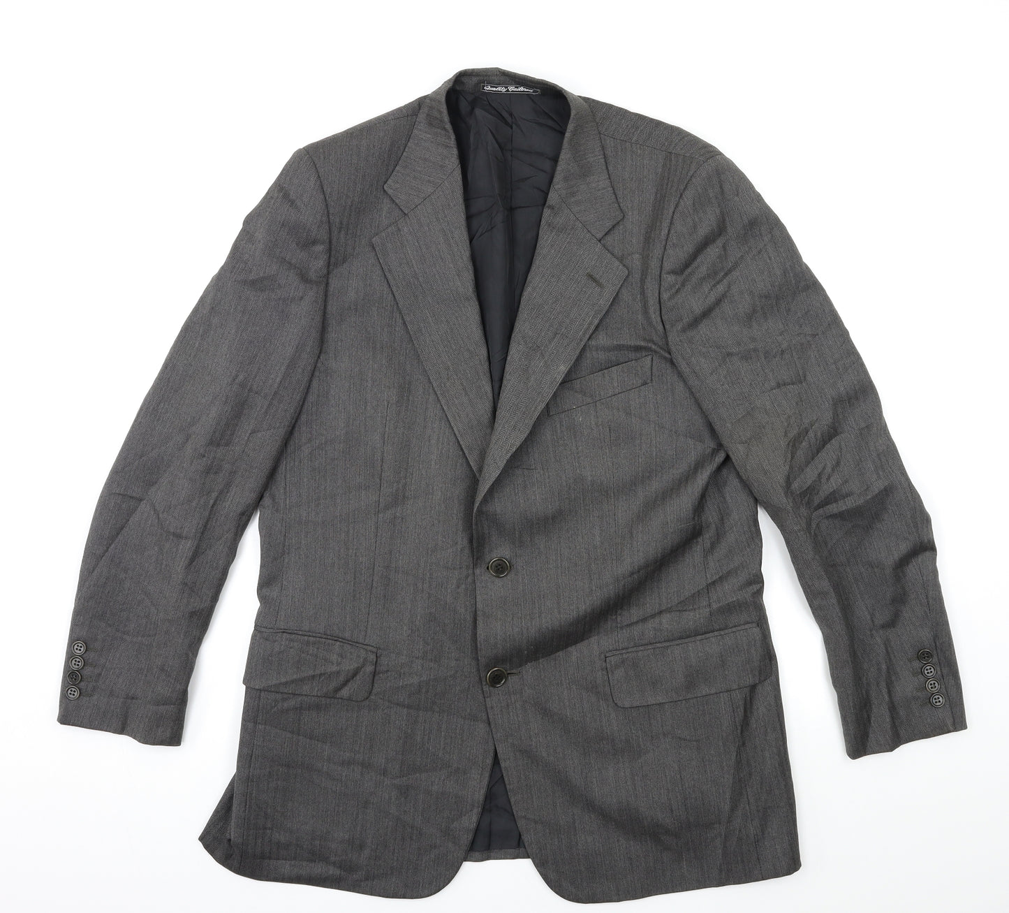 Preworn Mens Grey   Jacket Suit Jacket Size 40