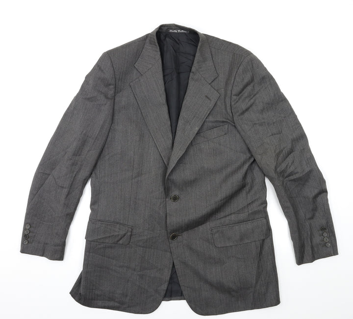 Preworn Mens Grey   Jacket Suit Jacket Size 40