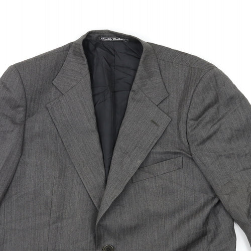 Preworn Mens Grey   Jacket Suit Jacket Size 40