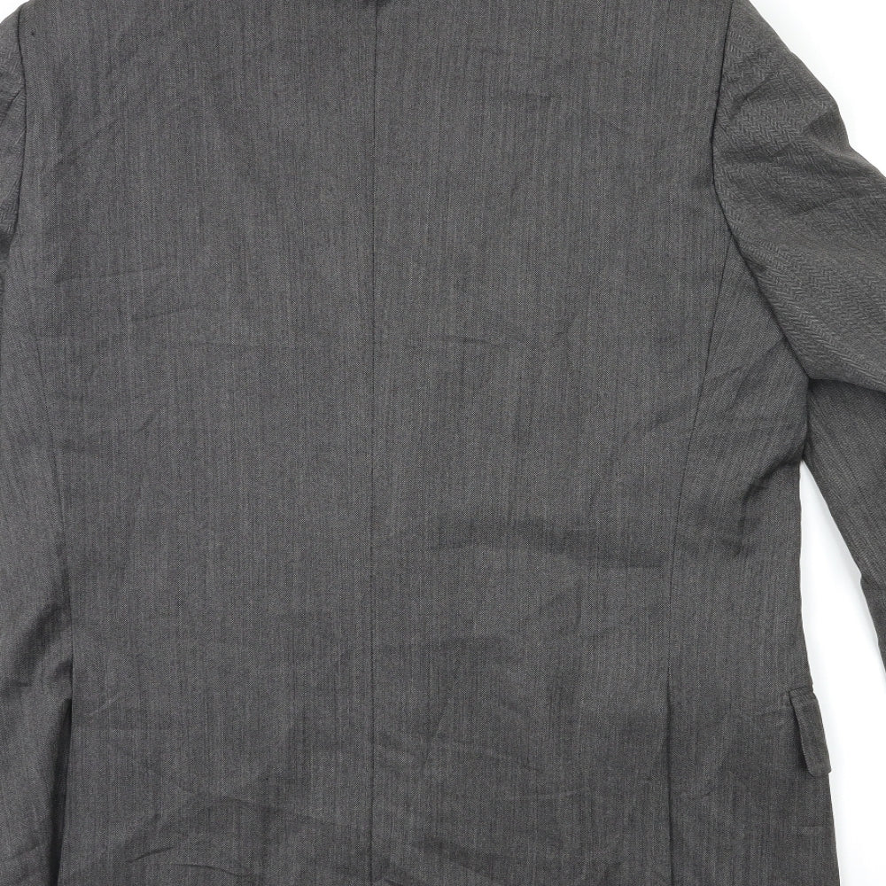 Preworn Mens Grey   Jacket Suit Jacket Size 40