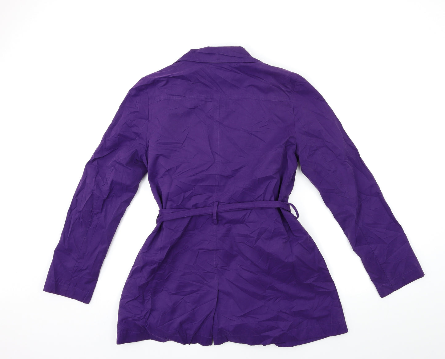 Hobbs Womens Purple   Trench Coat Coat Size 10