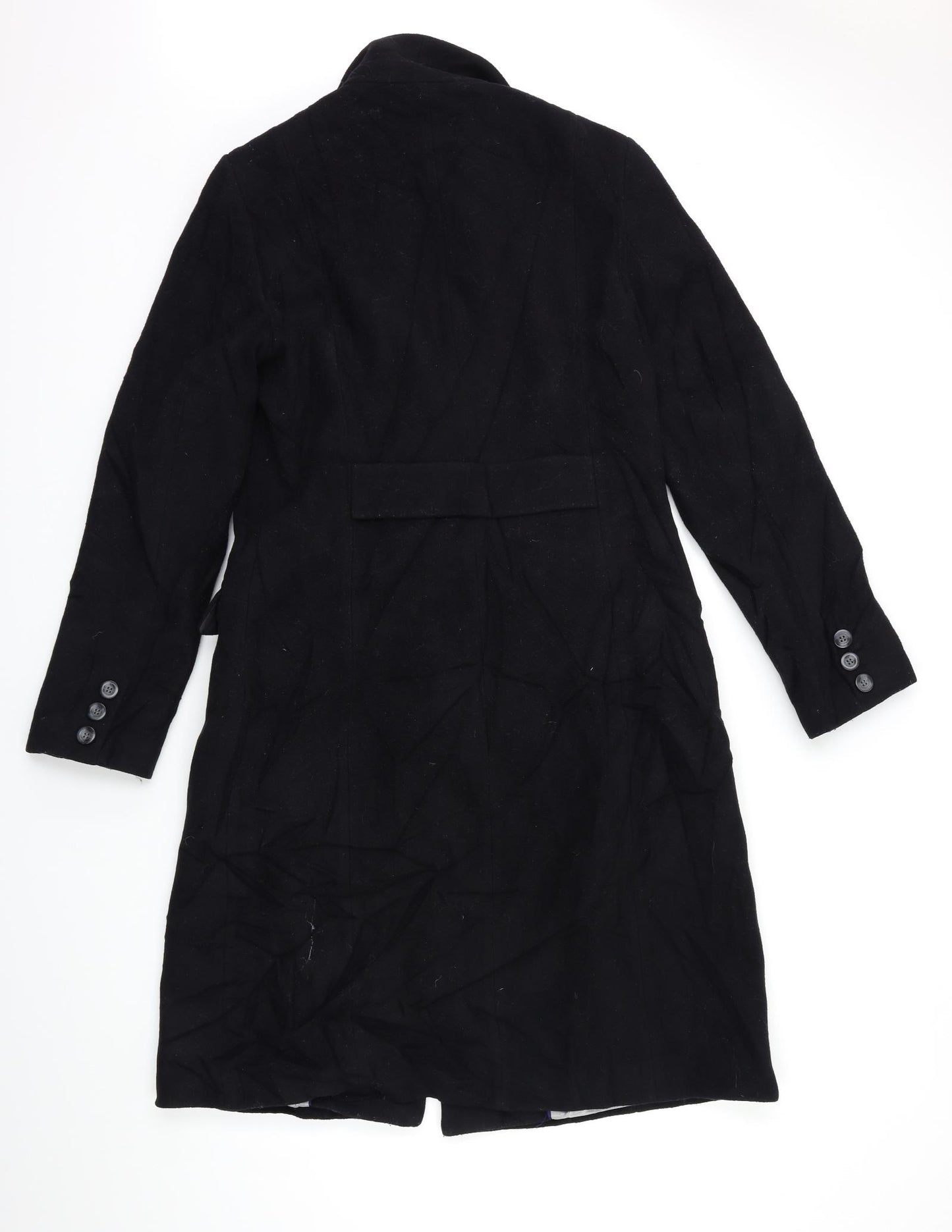 Debenhams Womens Black   Overcoat Coat Size 14