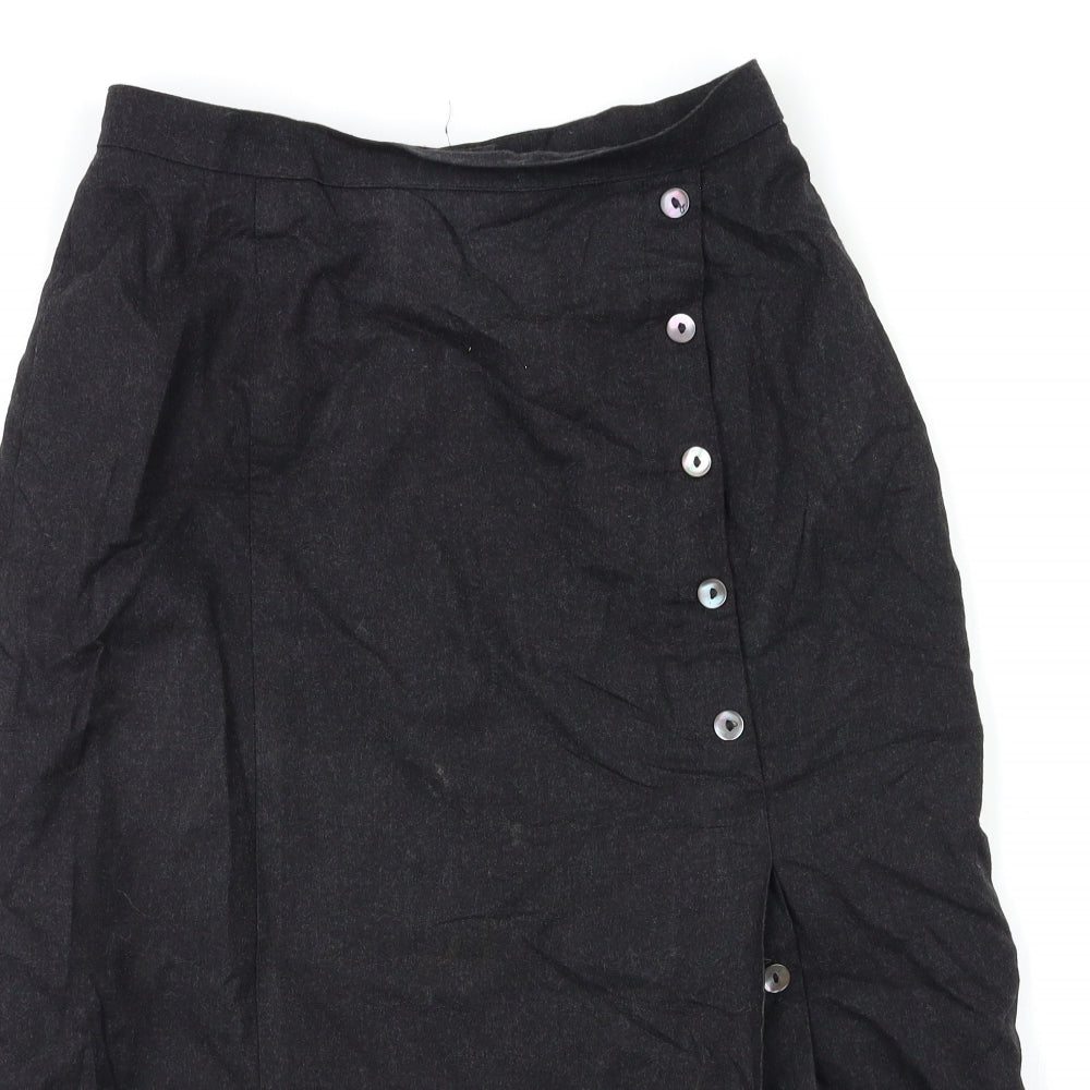 Marks and Spencer Womens Black   A-Line Skirt Size 14
