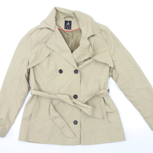 Atmosphere Womens Beige   Trench Coat Jacket Size 14