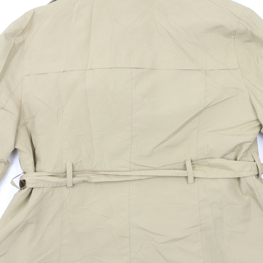 Atmosphere Womens Beige   Trench Coat Jacket Size 14