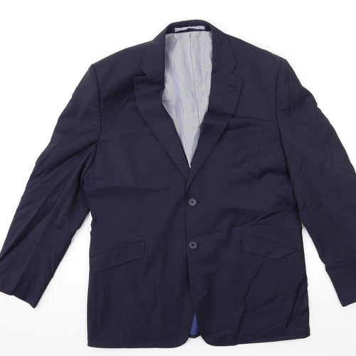 Marks and Spencer Mens Blue   Jacket Suit Jacket Size 42