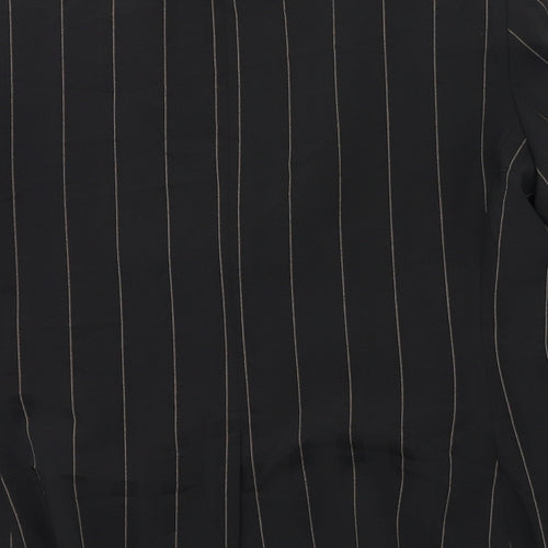 St Bernard  Womens Black Striped  Jacket Blazer Size 12