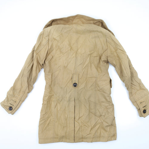 Yessica Womens Beige   Overcoat Coat Size 12