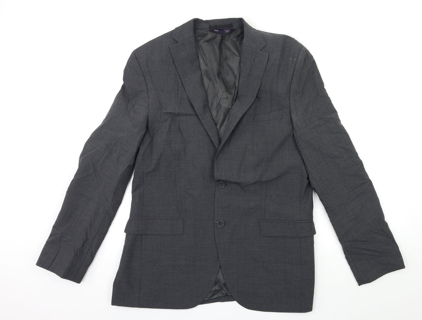 Marks and Spencer Mens Grey   Jacket Suit Jacket Size 40