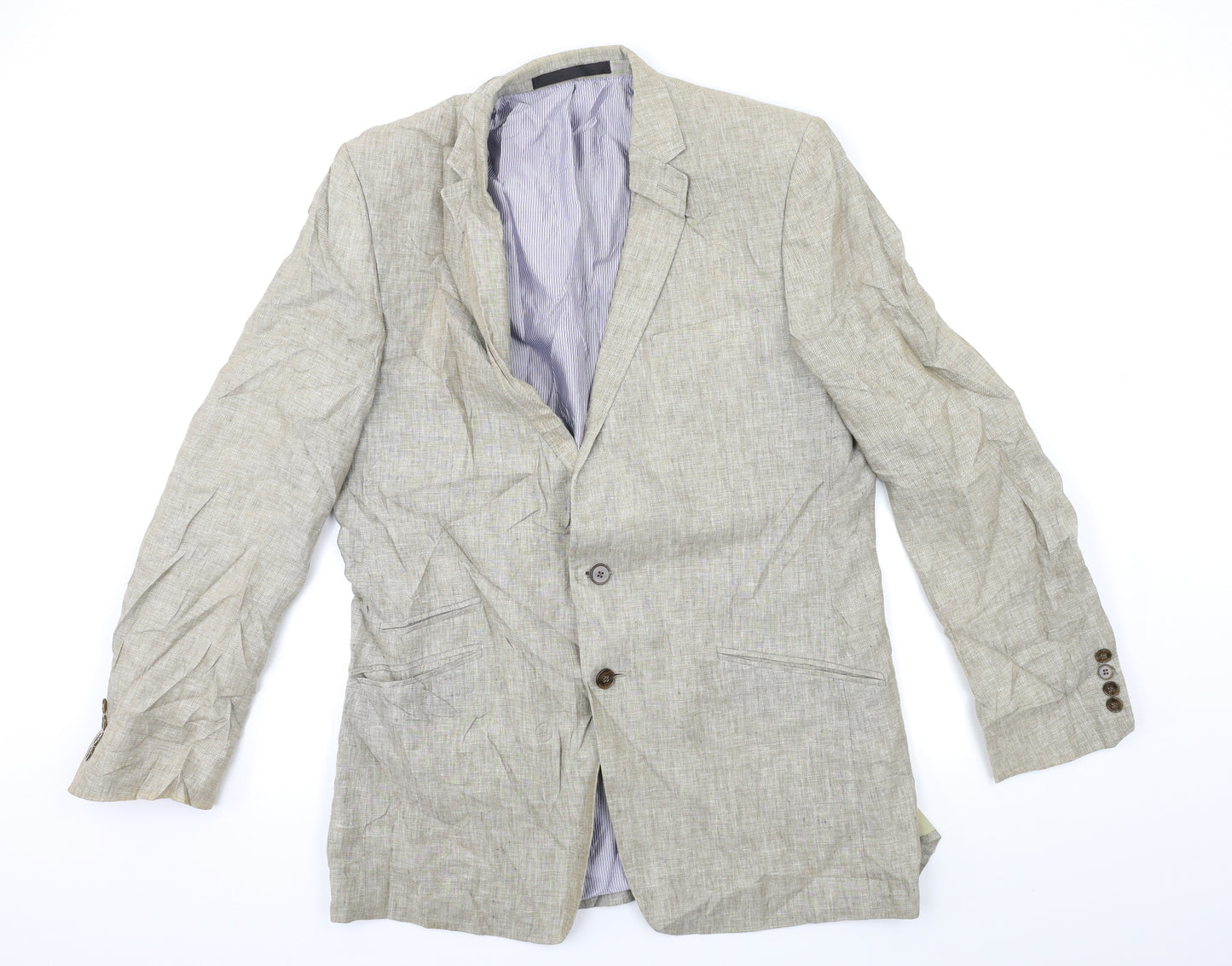 Marks and Spencer Mens Beige   Jacket Suit Jacket Size 42