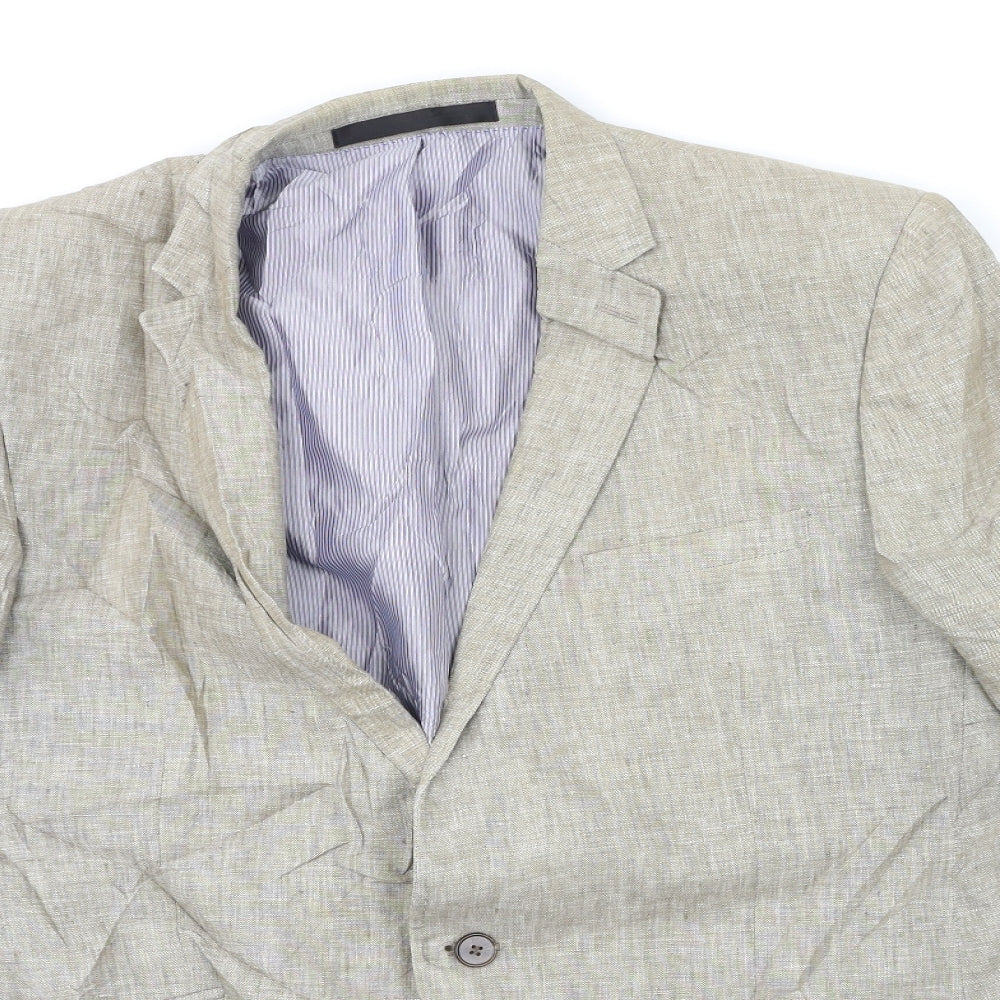 Marks and Spencer Mens Beige   Jacket Suit Jacket Size 42
