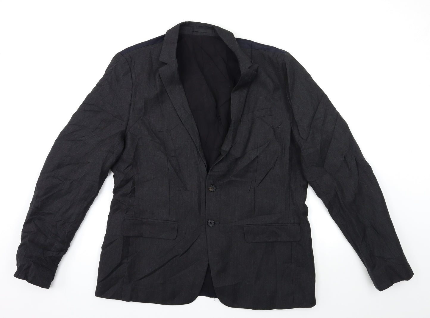 AllSaints Mens Black   Jacket Suit Jacket Size 42