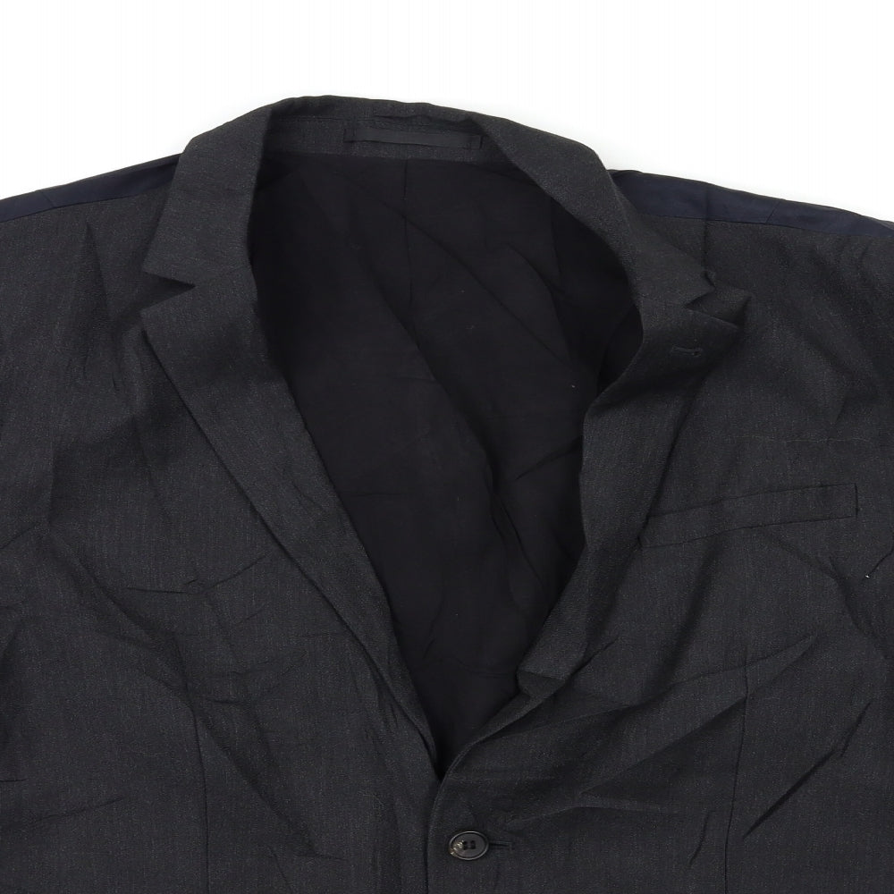 AllSaints Mens Black   Jacket Suit Jacket Size 42