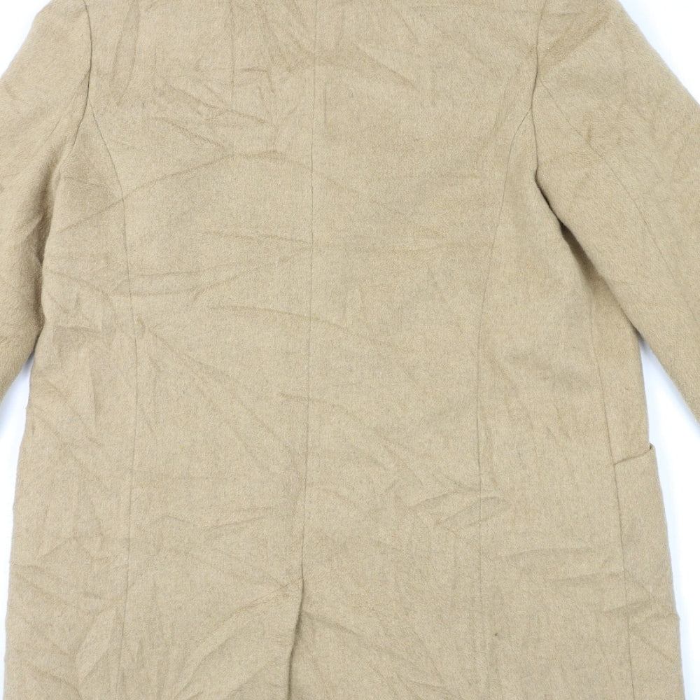 Dorothy Perkins Womens Beige   Overcoat Coat Size 12