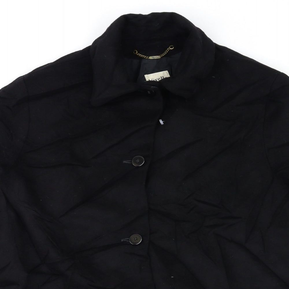 Viyella Womens Black   Overcoat Coat Size 12
