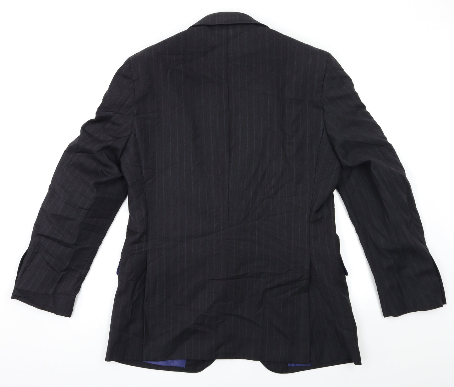 Marks and Spencer Mens Blue Striped  Jacket Suit Jacket Size 40