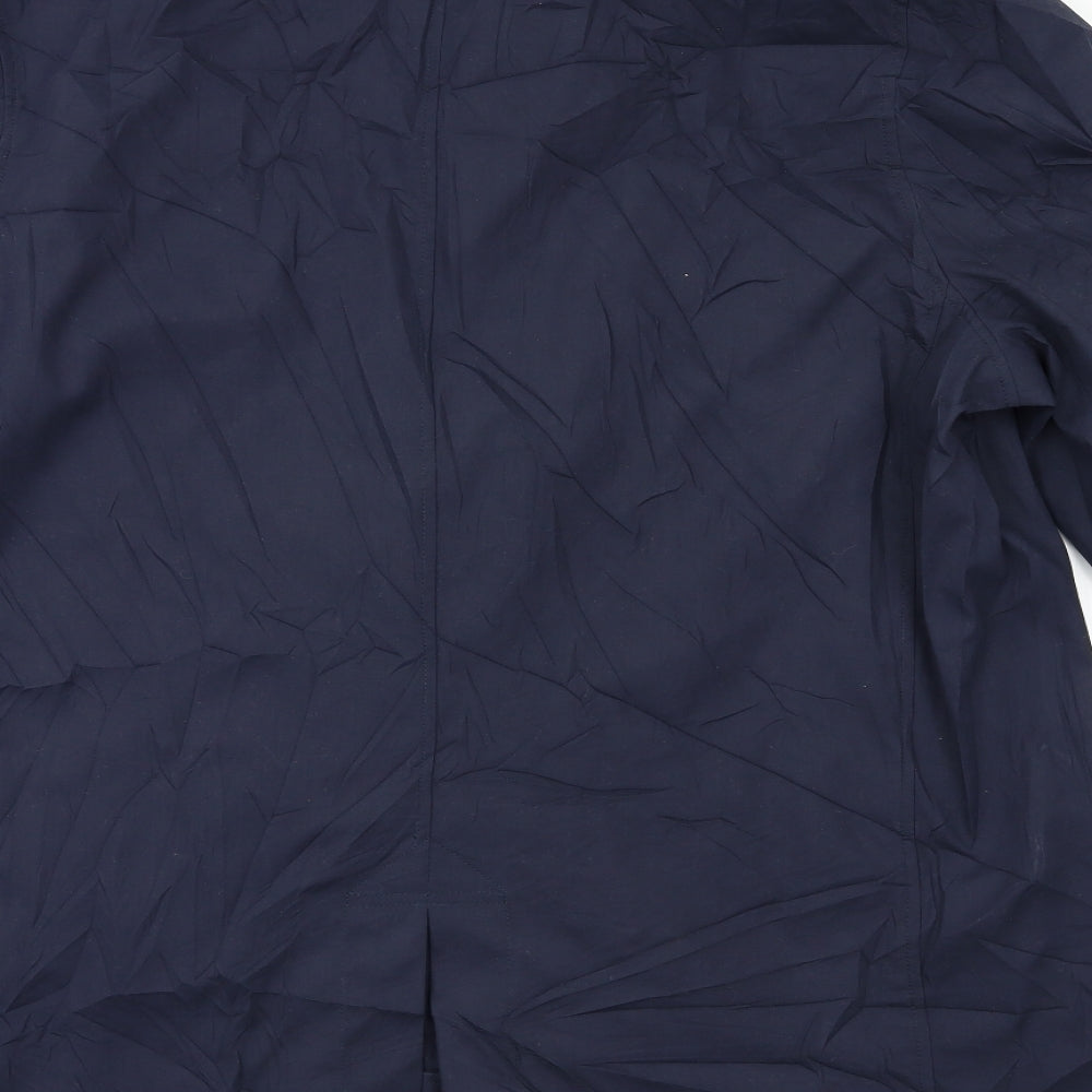 Red Herring Mens Blue   Overcoat Coat Size XL