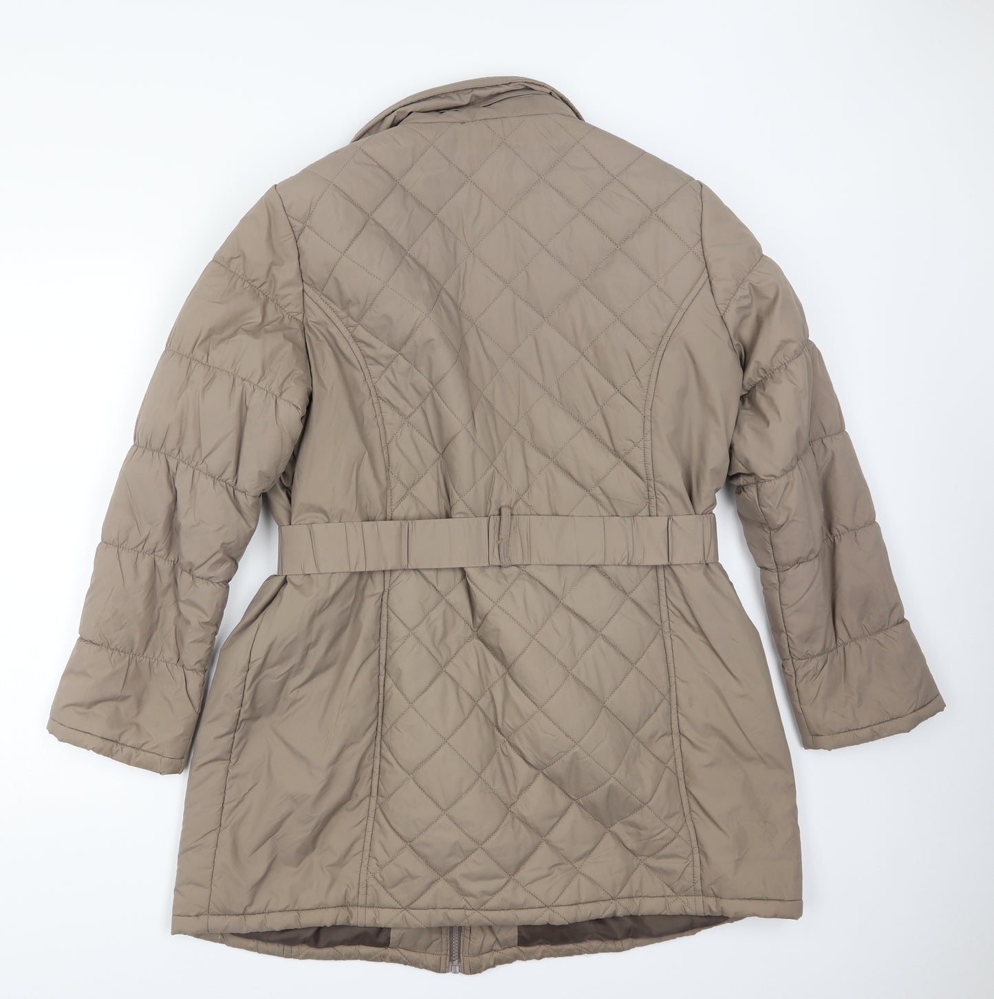 Marks and Spencer Womens Beige   Anorak Jacket Size L  - concealed hood