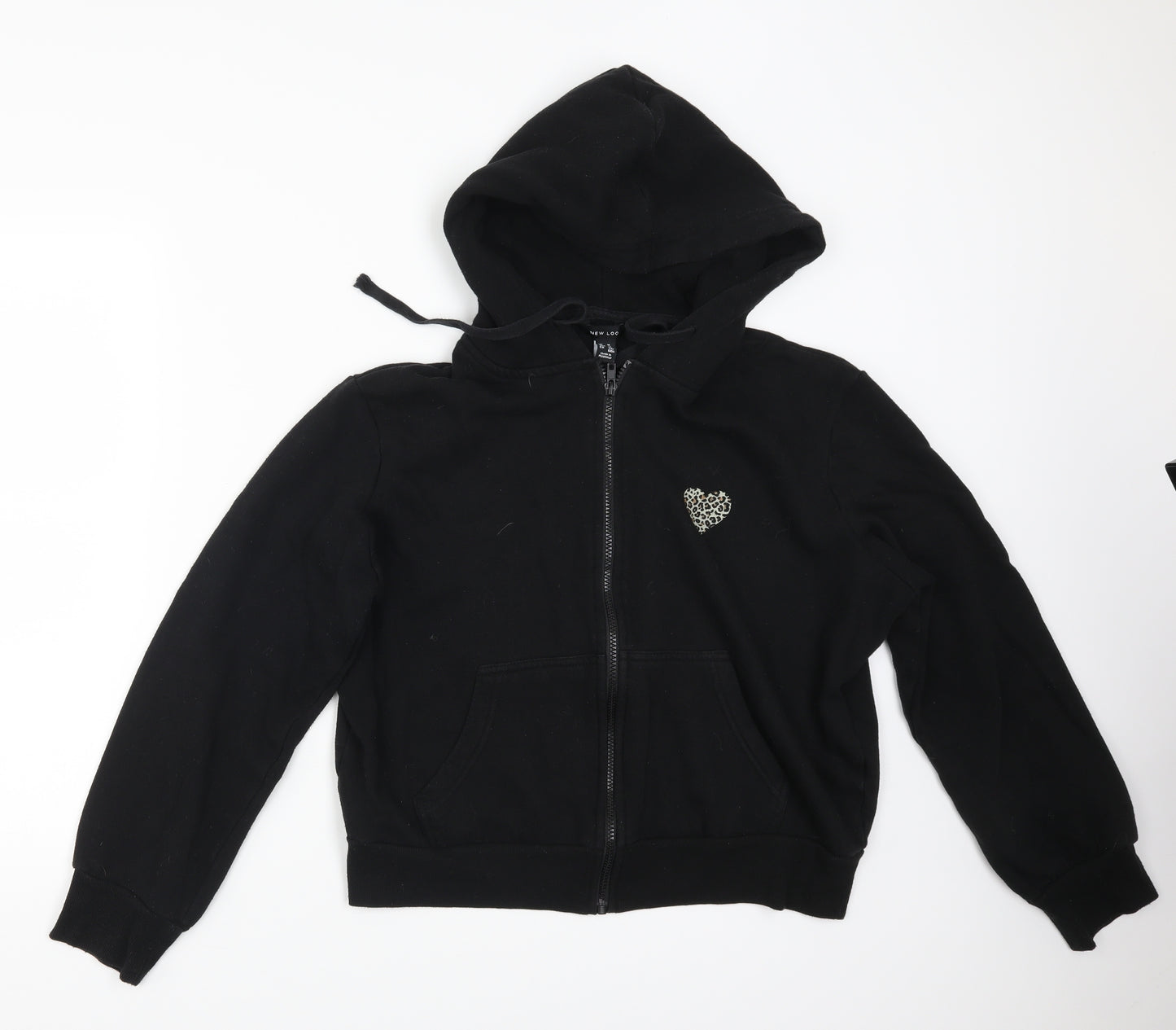 New Look Womens Black   Full Zip Hoodie Size 16