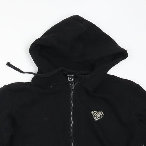 New Look Womens Black   Full Zip Hoodie Size 16