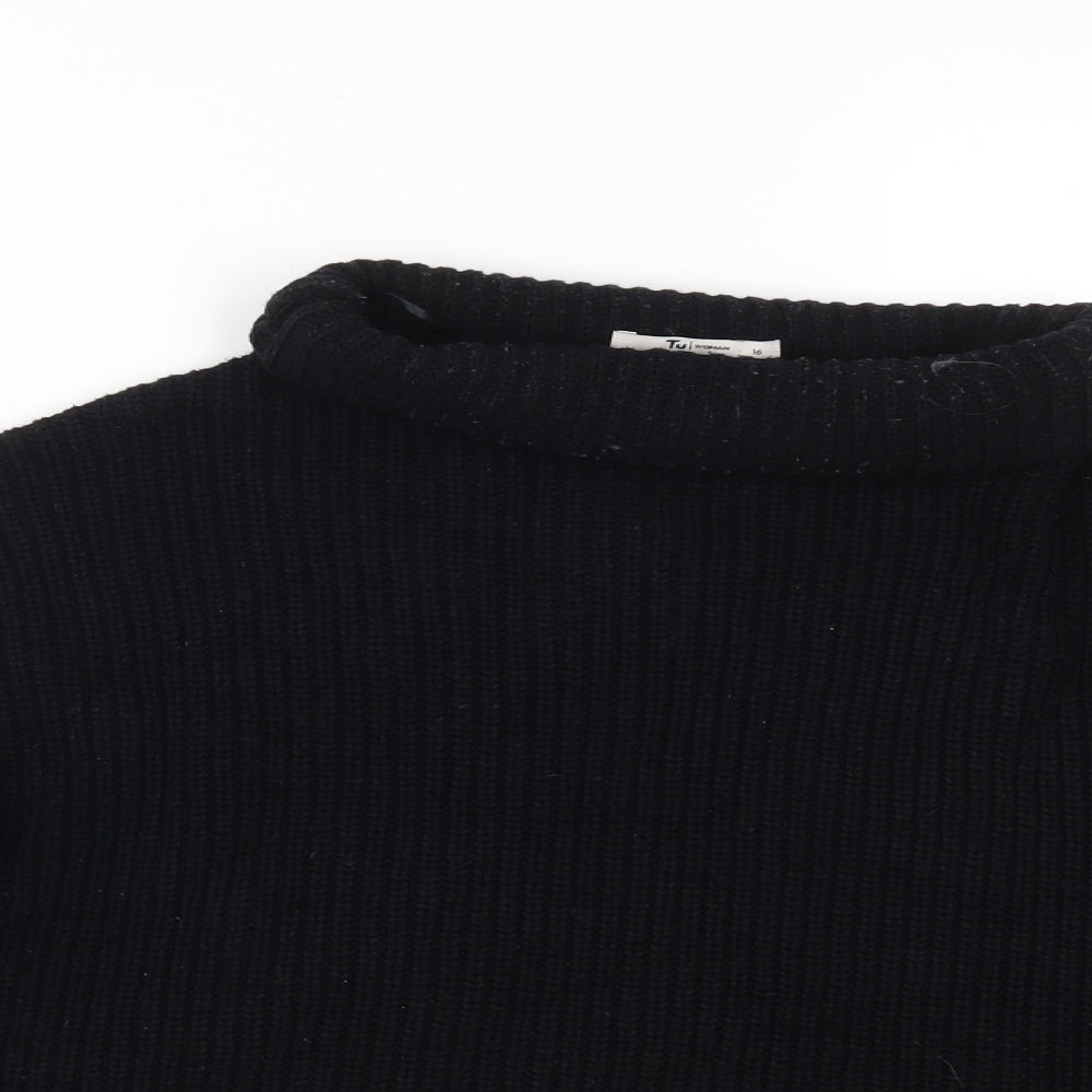 TU Womens Black   Pullover Jumper Size L