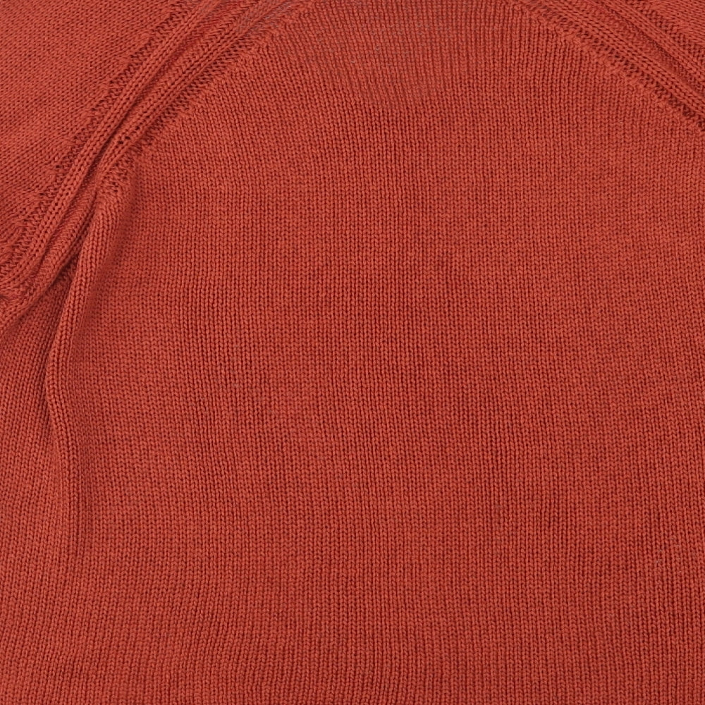 F&F Womens Orange   Pullover Jumper Size 16  - cold shoudler