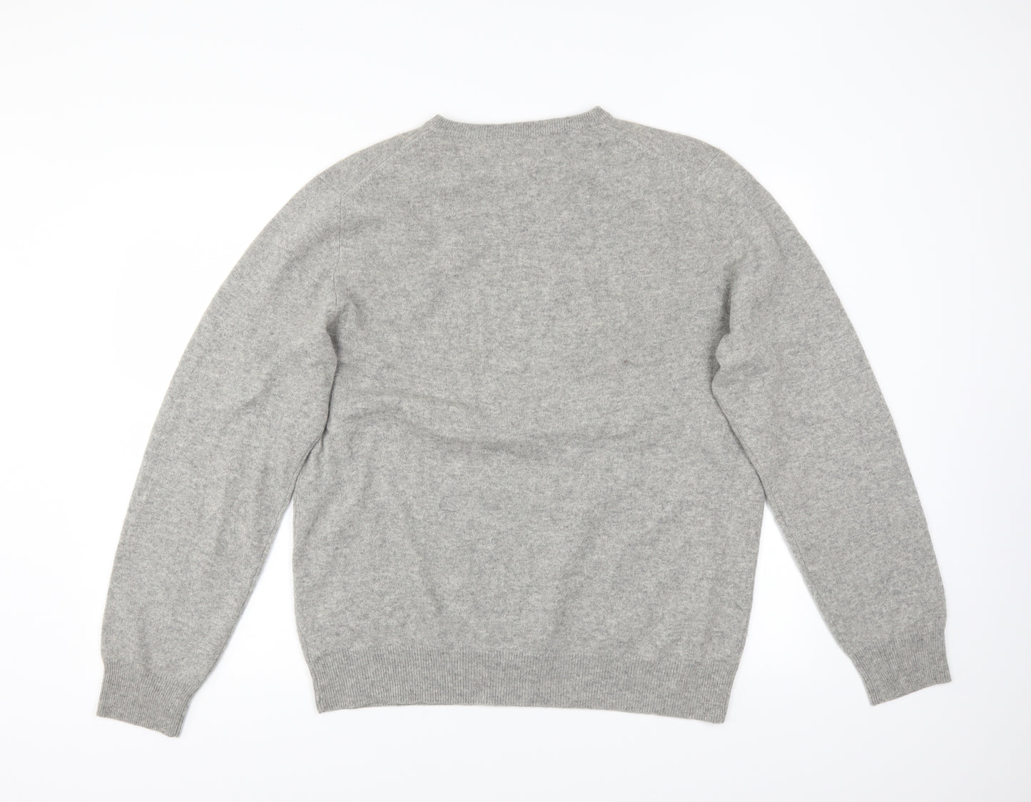 F&F Mens Grey Geometric  Pullover Jumper Size L