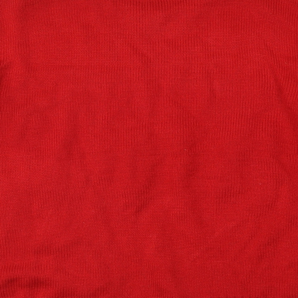 Primark Mens Red   Pullover Jumper Size M  - Christmas Baubles