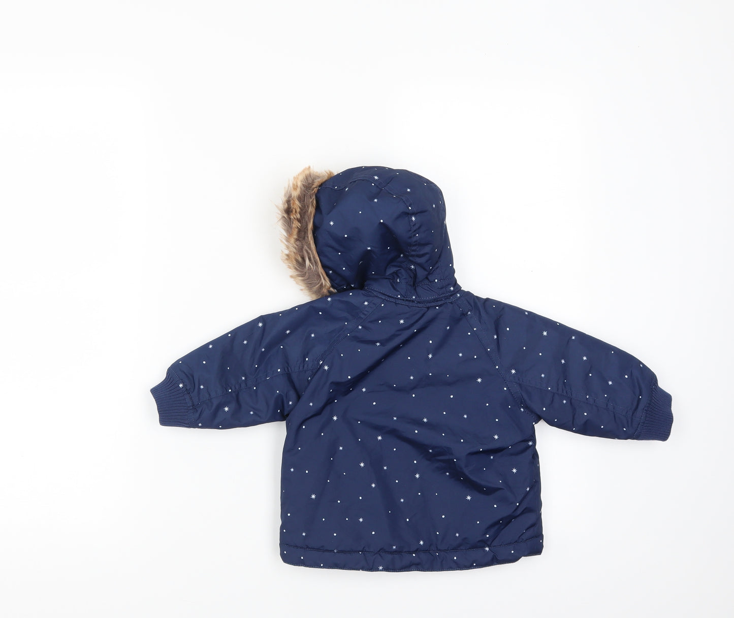 H&M Baby Blue Geometric  Jacket  Size 3-6 Months