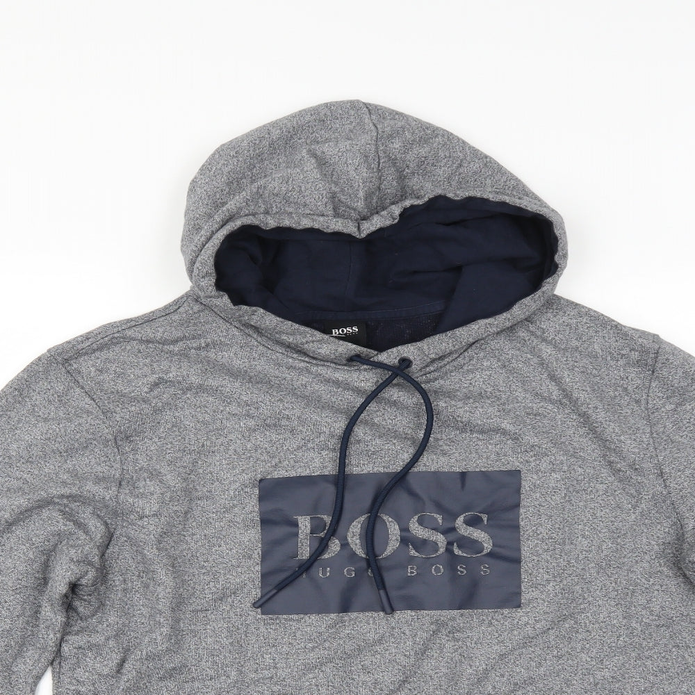 HUGO BOSS Mens Blue   Pullover Hoodie