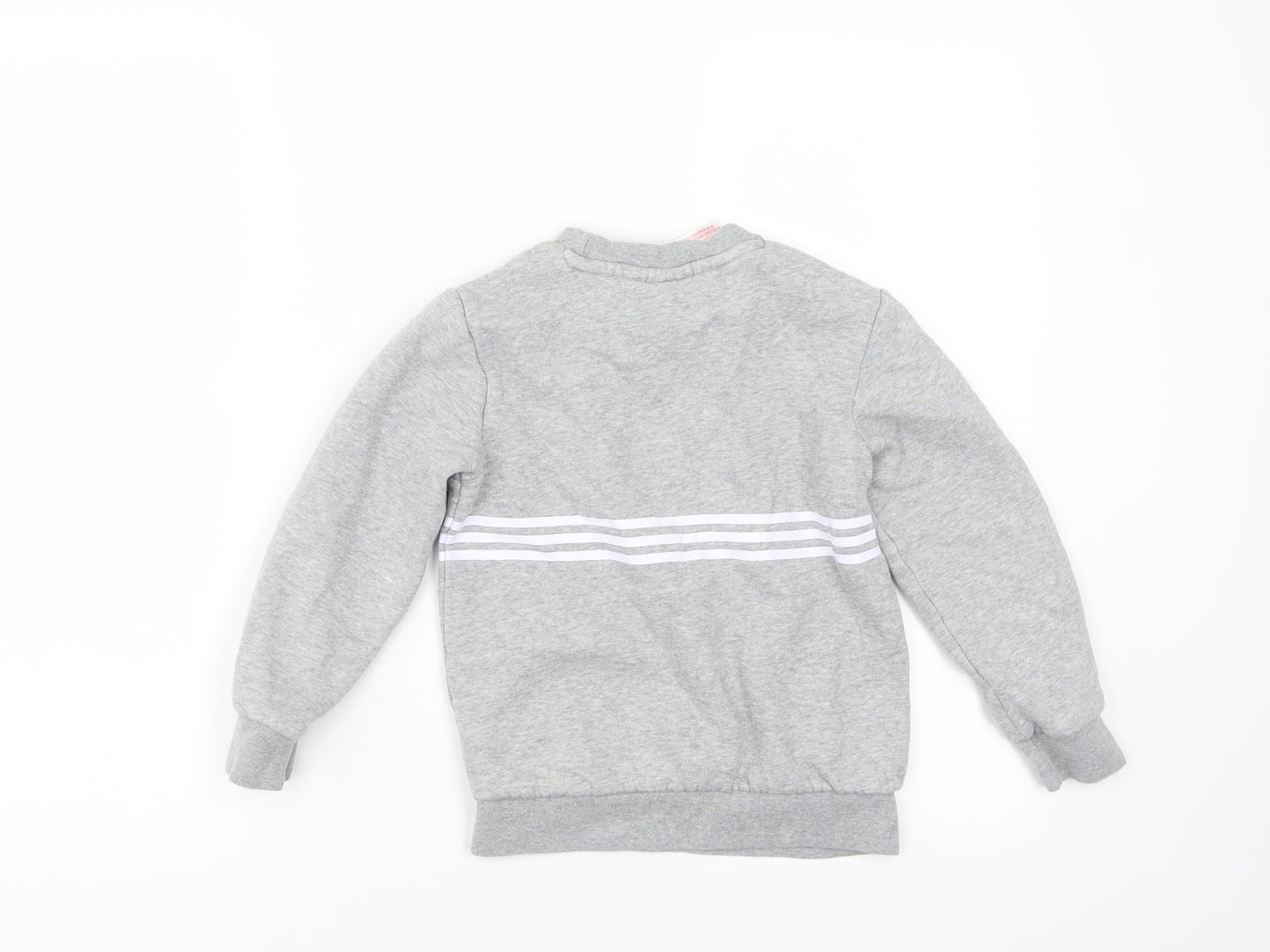 adidas Boys Grey   Pullover Sweatshirt Size 6-7 Years