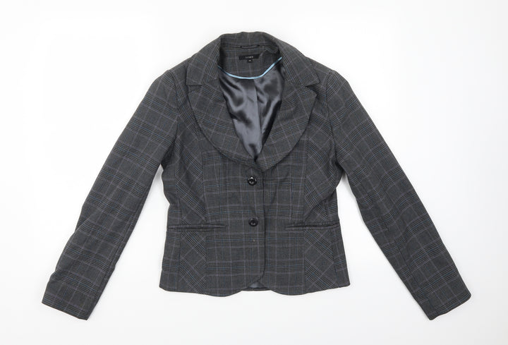 Linea Womens Grey Check Jacket Size 10