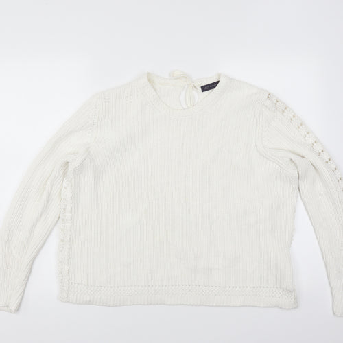 Marks and Spencer Womens Ivory   Pullover Jumper Size XL