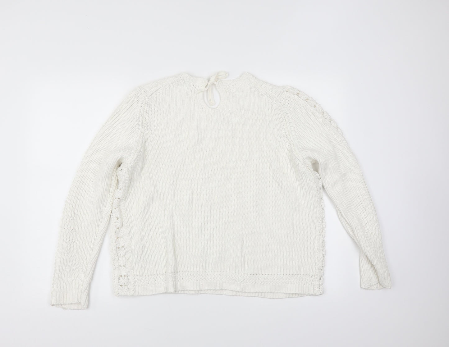 Marks and Spencer Womens Ivory   Pullover Jumper Size XL