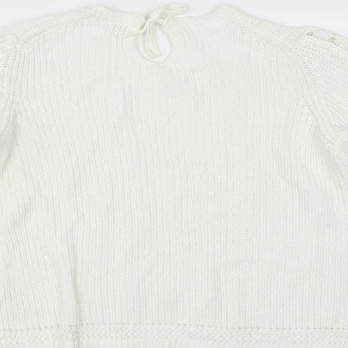Marks and Spencer Womens Ivory   Pullover Jumper Size XL