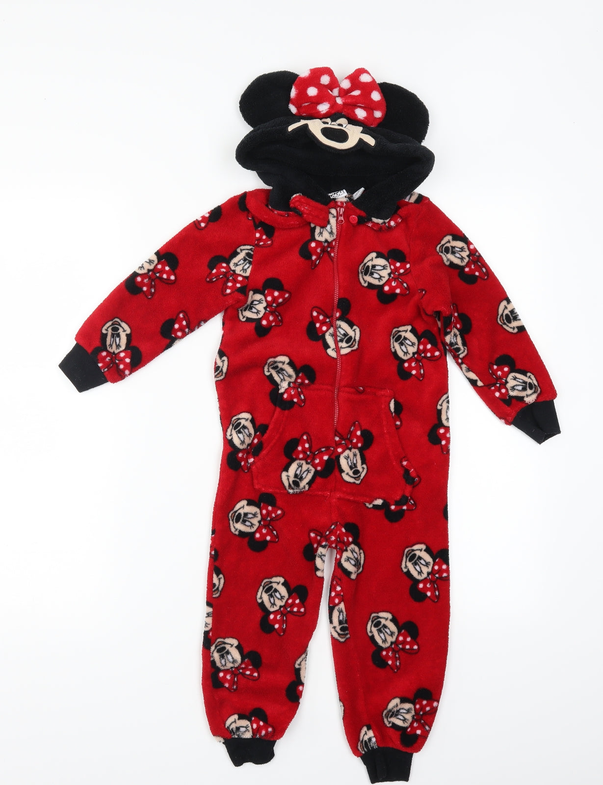 Young Dimension Girls Red Solid   One Piece Size 4-5 Years  - DISNEY