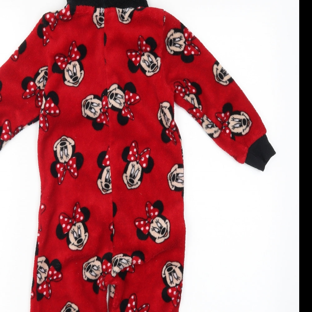 Young Dimension Girls Red Solid   One Piece Size 4-5 Years  - DISNEY