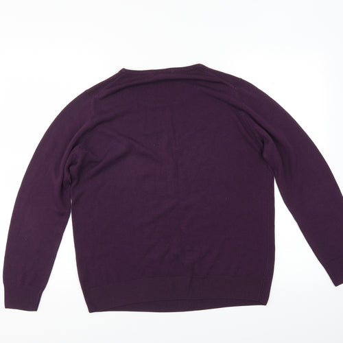 Marks and Spencer Womens Purple   Pullover Jumper Size 16