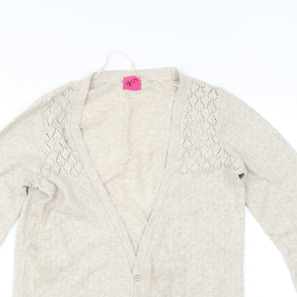 George Womens Beige   Cardigan Jumper Size 12