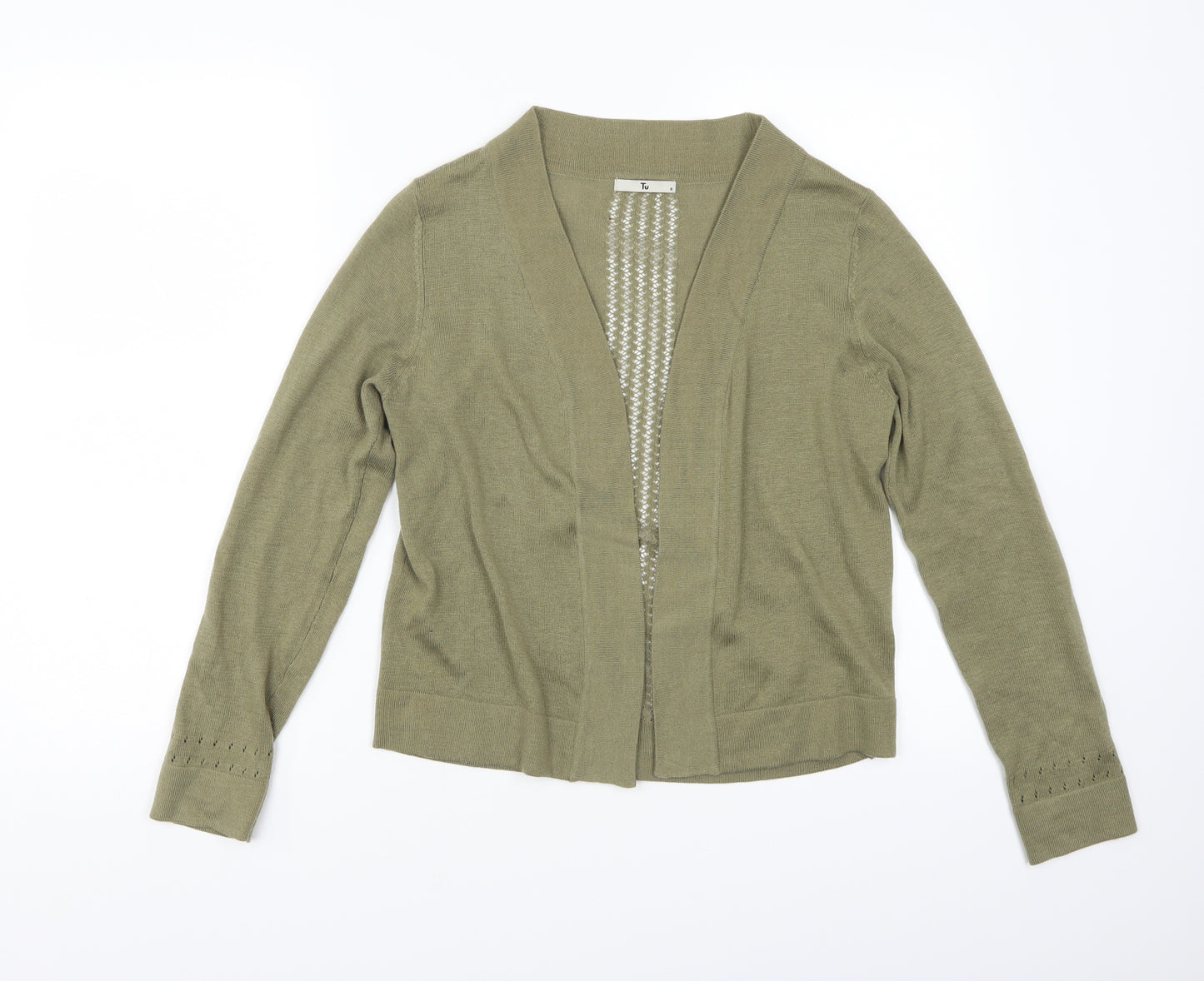 TU Womens Green   Cardigan Jumper Size 8