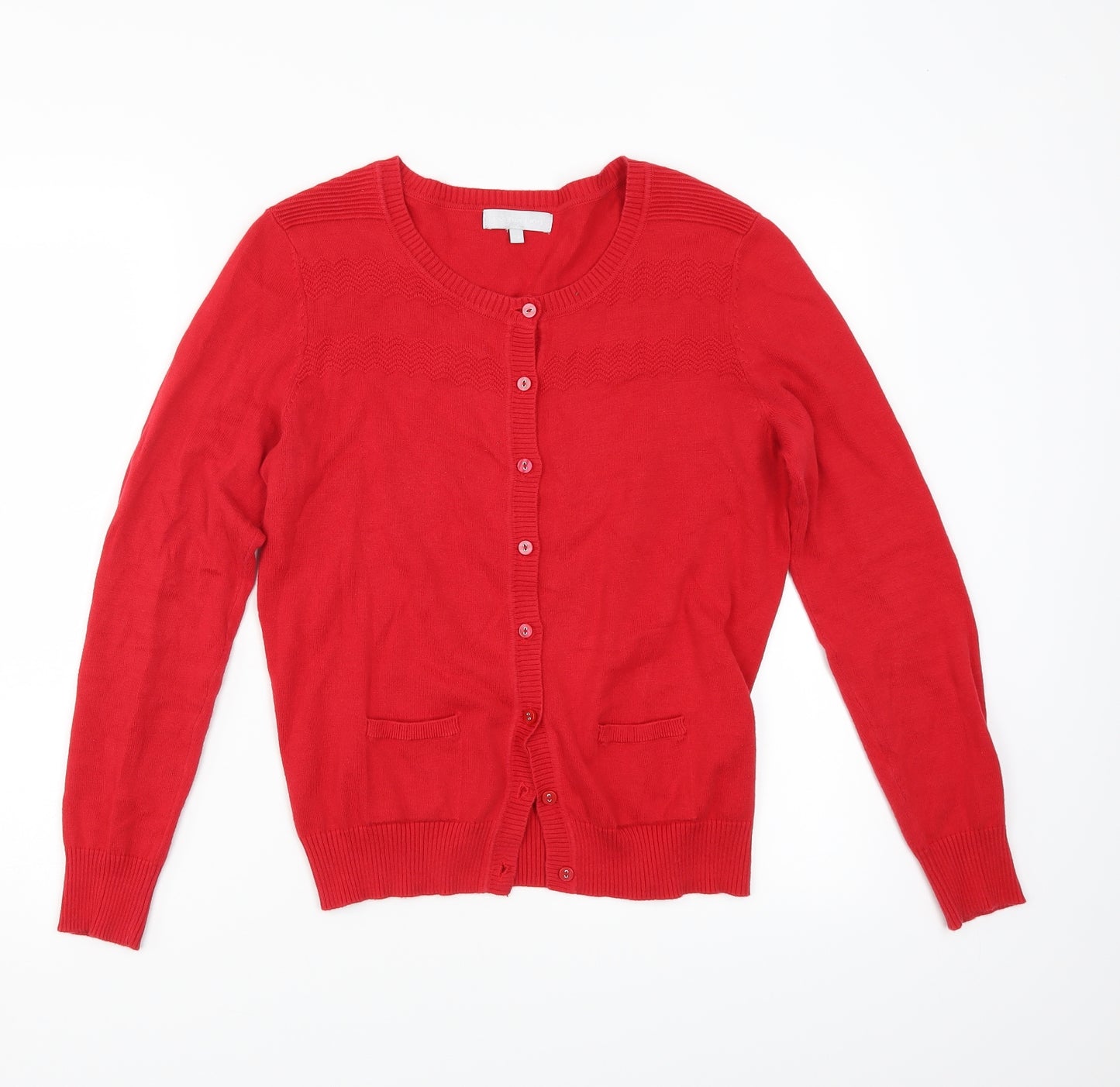 Red Herring Womens Red   Cardigan Jumper Size 14