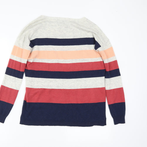 Oasis Womens Multicoloured Striped  Pullover Jumper Size XS