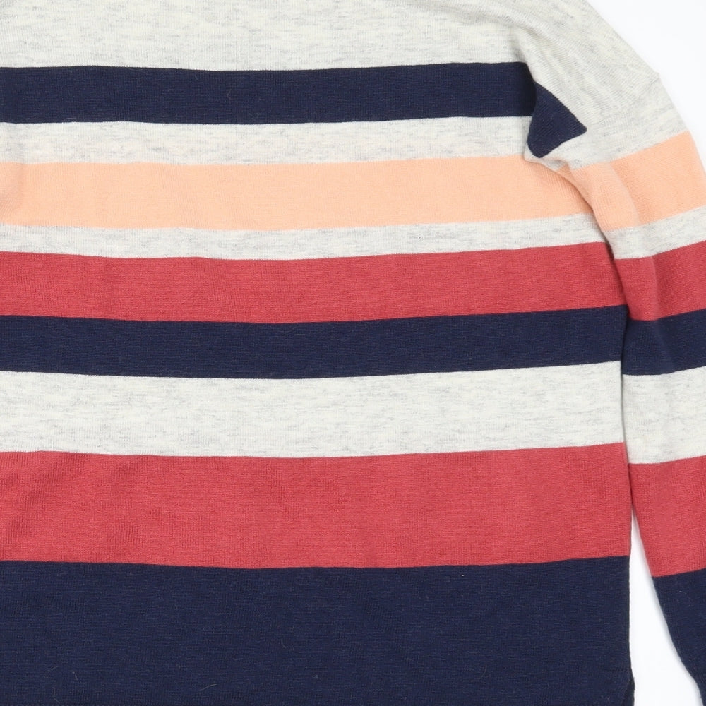 Oasis Womens Multicoloured Striped  Pullover Jumper Size XS