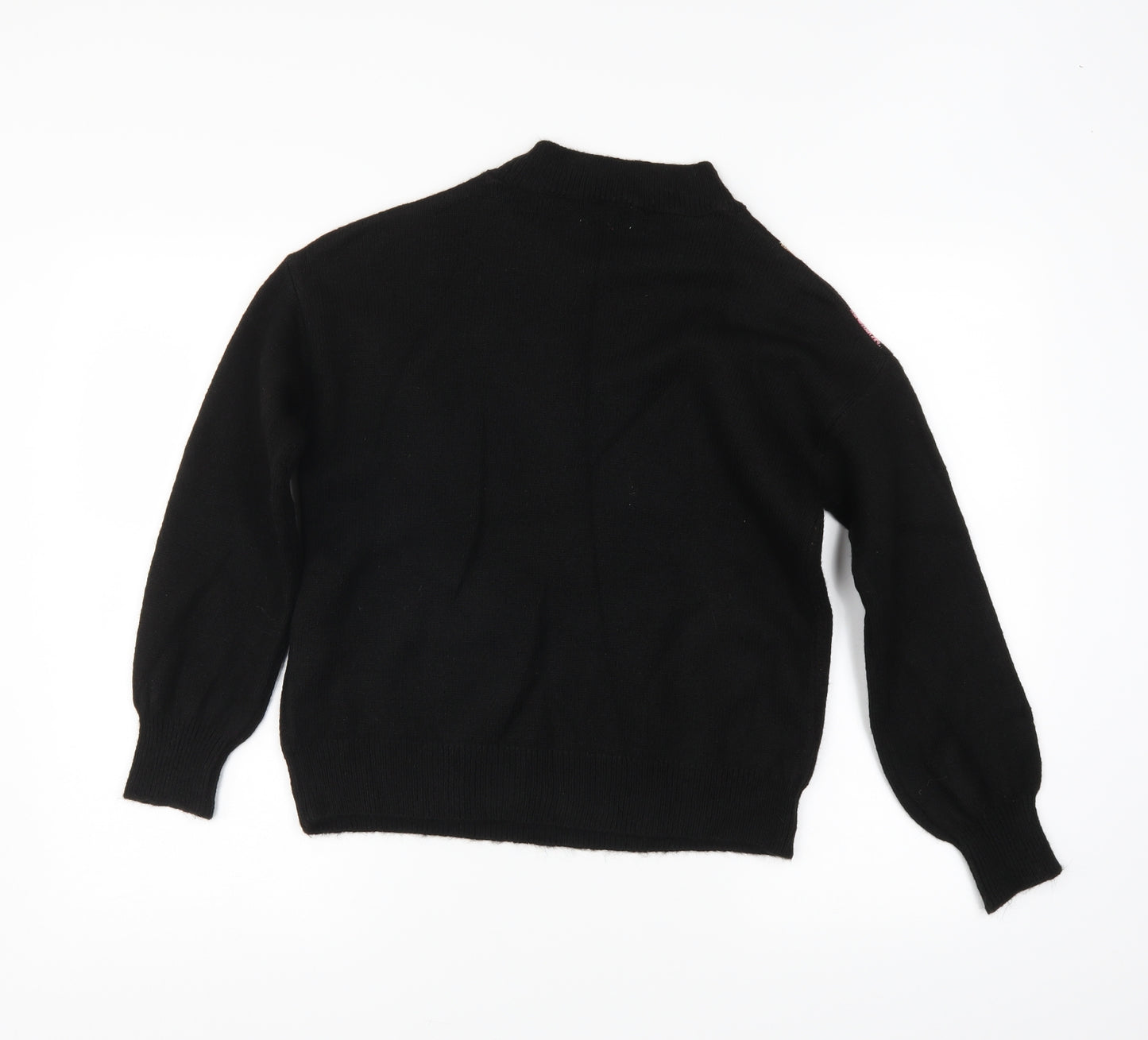 Papaya Womens Black Striped  Pullover Jumper Size S