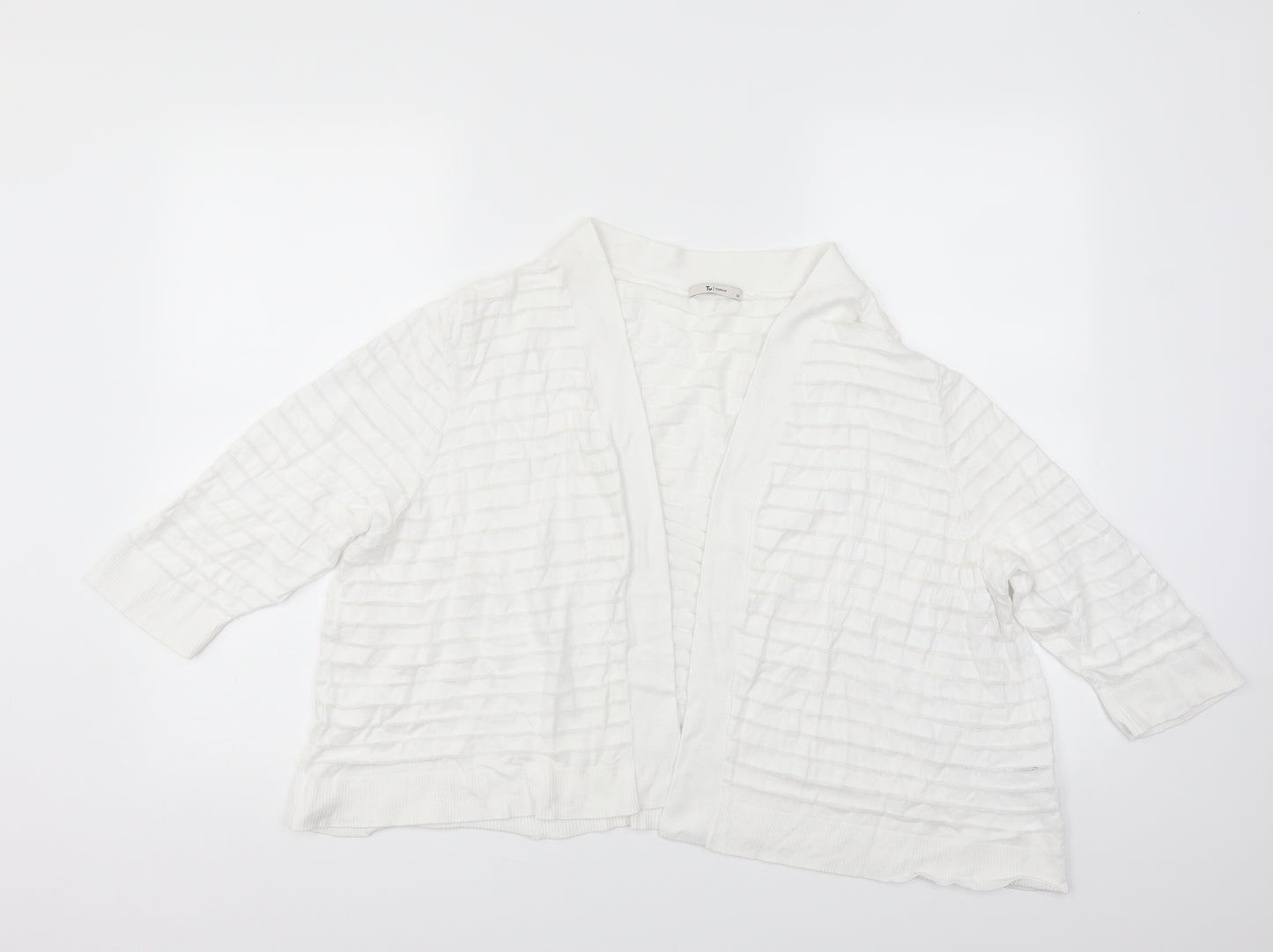 TU Womens White   Cardigan Jumper Size 24